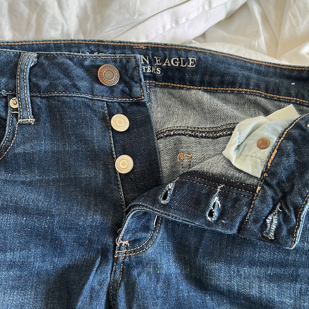 Distressed American Eagle Jeans